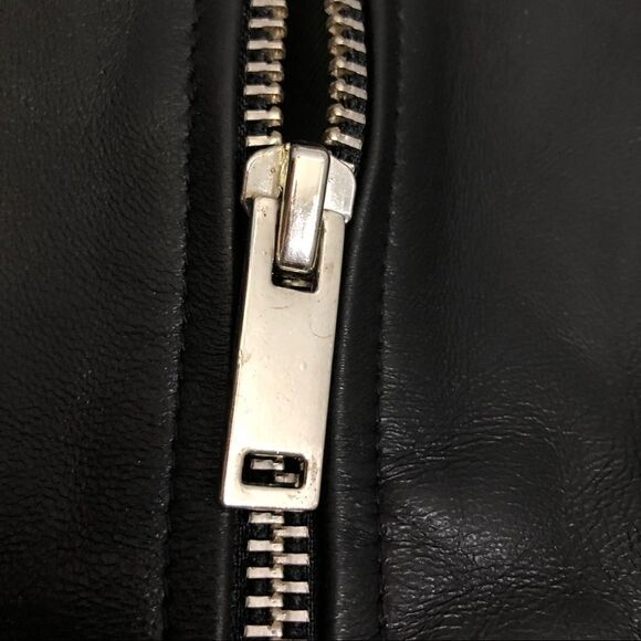 Bolongaro Trevor TALL Haden Leather Bomber Black Jacket Coat - Picture 5 of 10